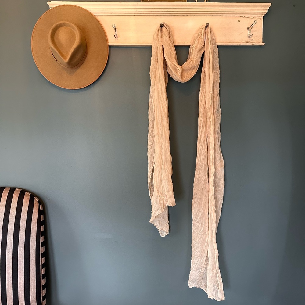 Massive Extra Large Featherweight Cream Scarf - image 2